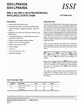 DataSheet IS61LP6432A pdf